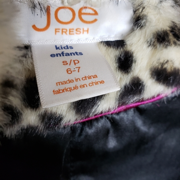 Joe Fresh Animal Print Cheetah Jacket Small 6-7 - Picture 5 of 6